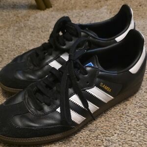 Adidas Black & White Sambas - Excellent Used Condition